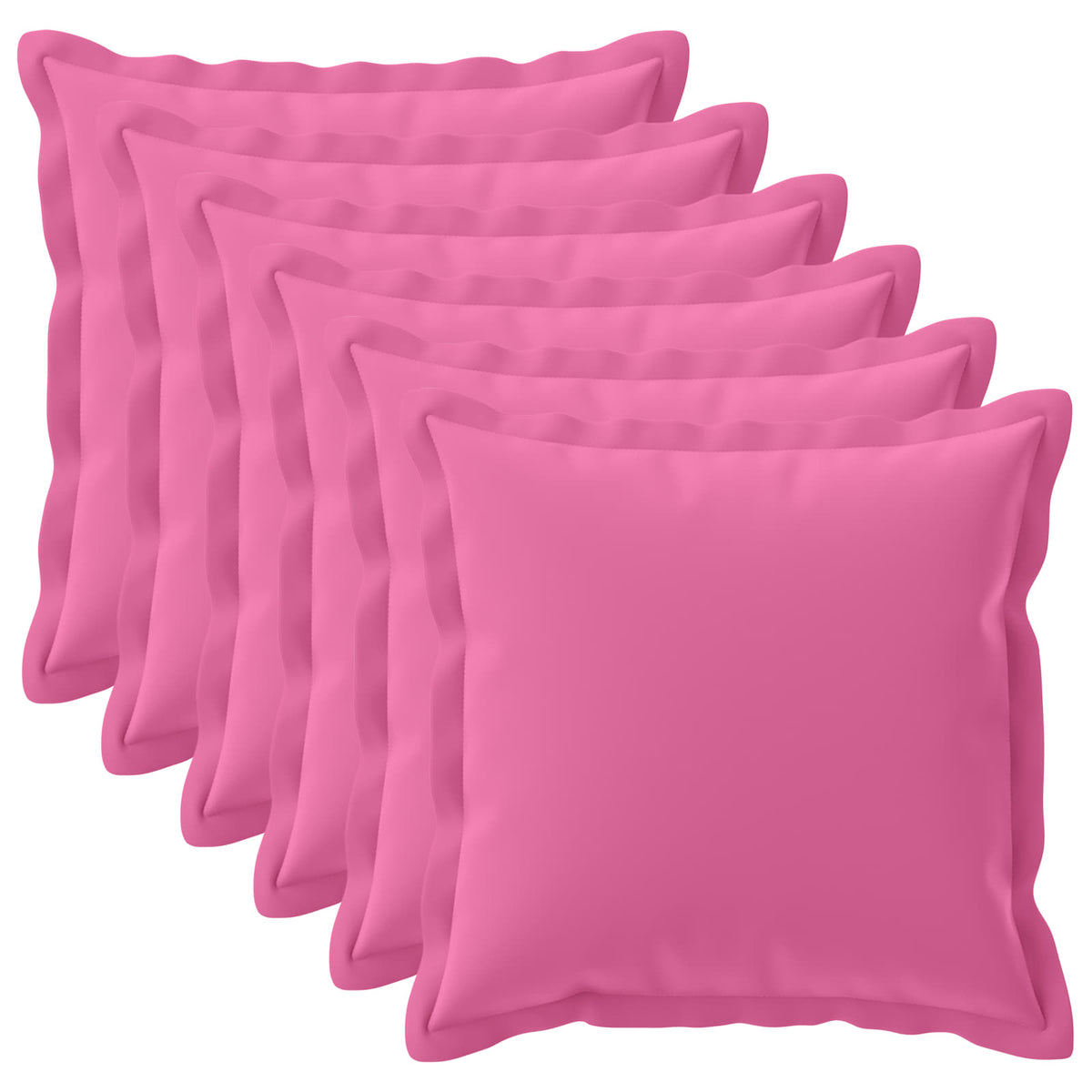 Pudebetræk 6 stk. HOUTEN Lyserød 65 x 65 cm Polyester