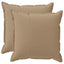 Pudebetræk 2 stk. HOUTEN Gråbrun 65 x 65 cm Polyester