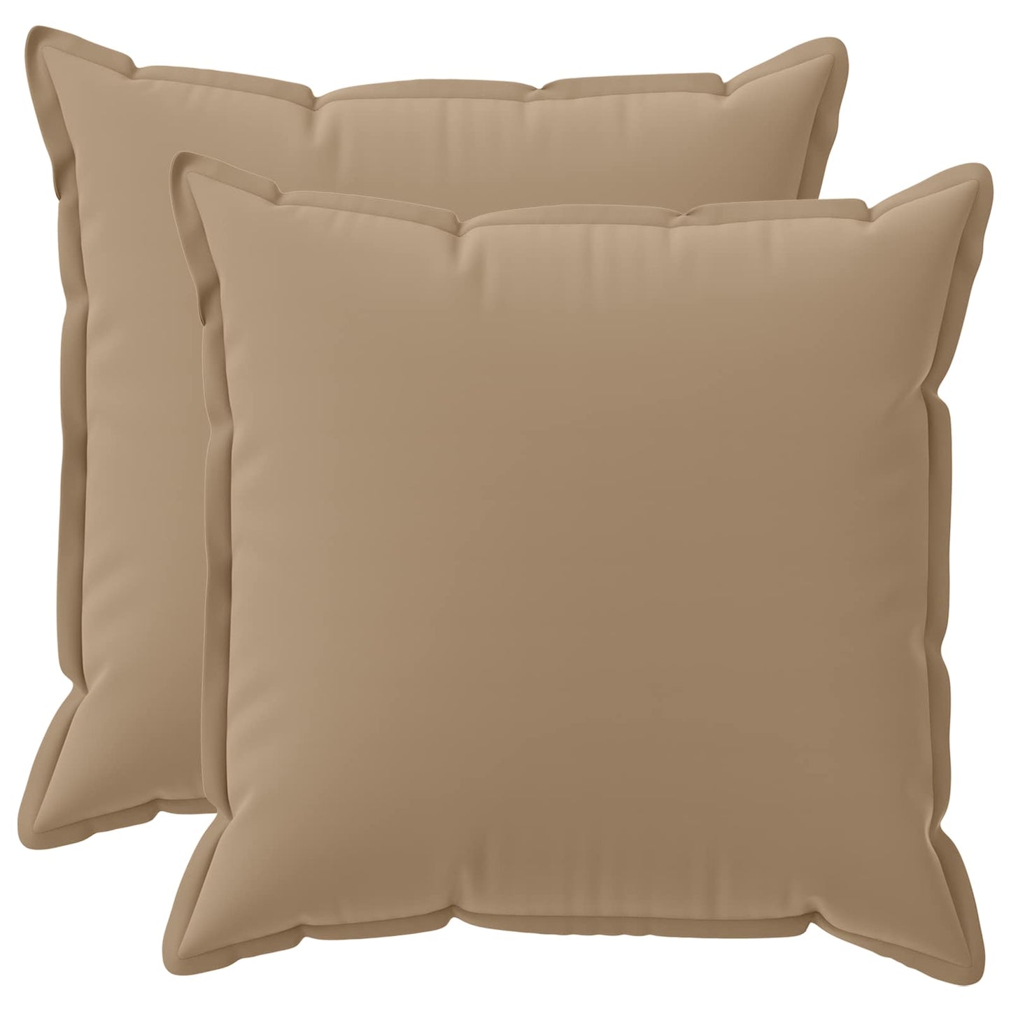 Pudebetræk 2 stk. HOUTEN Gråbrun 65 x 65 cm Polyester