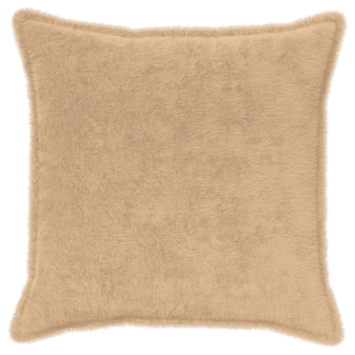 Pudebetræk 6 stk. HOUTEN Cremefarvet 65 x 65 cm Faux Kanin Pels