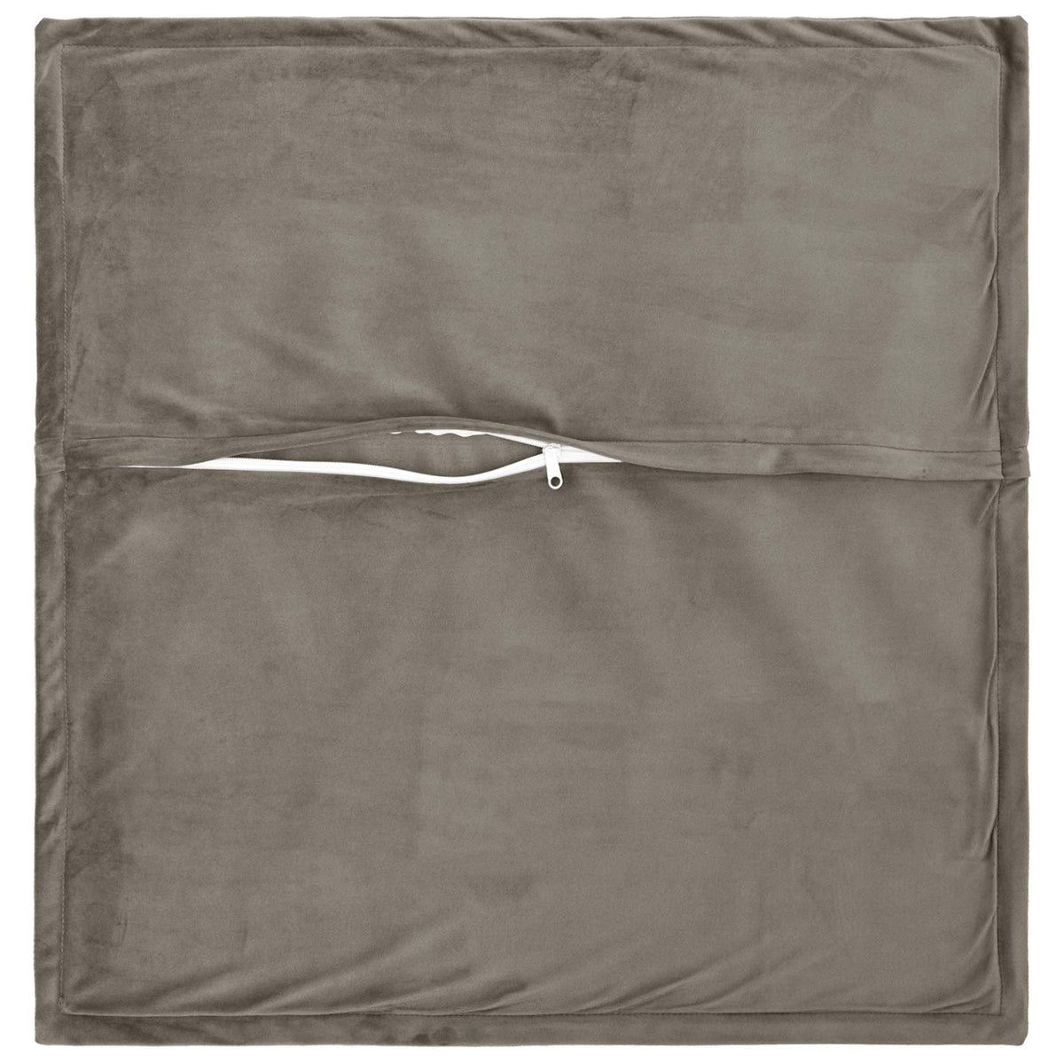 Pudebetræk 2 pcs HOUTEN Lysegrå 70 x 70 cm Fløjl