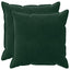 Pudebetræk 2 pcs HOUTEN Mørkegrøn 70 x 70 cm Fløjl