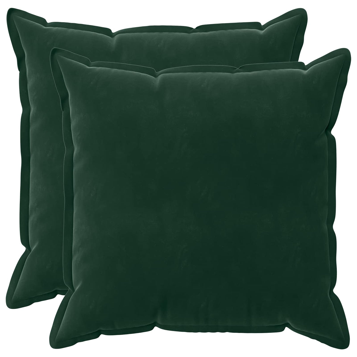 Pudebetræk 2 pcs HOUTEN Mørkegrøn 70 x 70 cm Fløjl