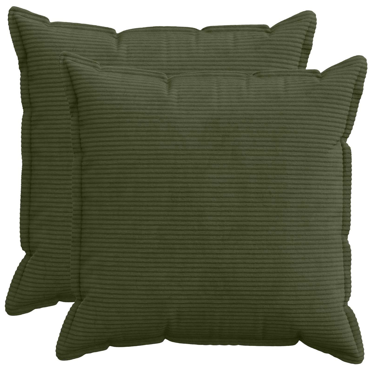 Pudebetræk 2 stk. HOUTEN Grøn 70 x 70 cm cordfløjl