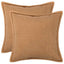 Pudebetræk 2 pcs HOUTEN Beige 70 x 70 cm Bouclé