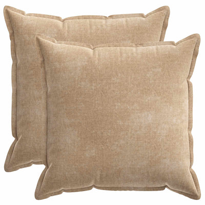 Pudebetræk 2 stk. HOUTEN Gråbrun 70 x 70 cm Chenille Stof
