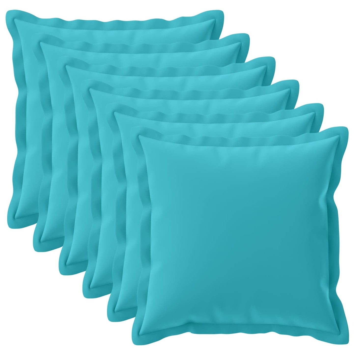 Pudebetræk 6 stk. HOUTEN Turkis 70 x 70 cm Polyester