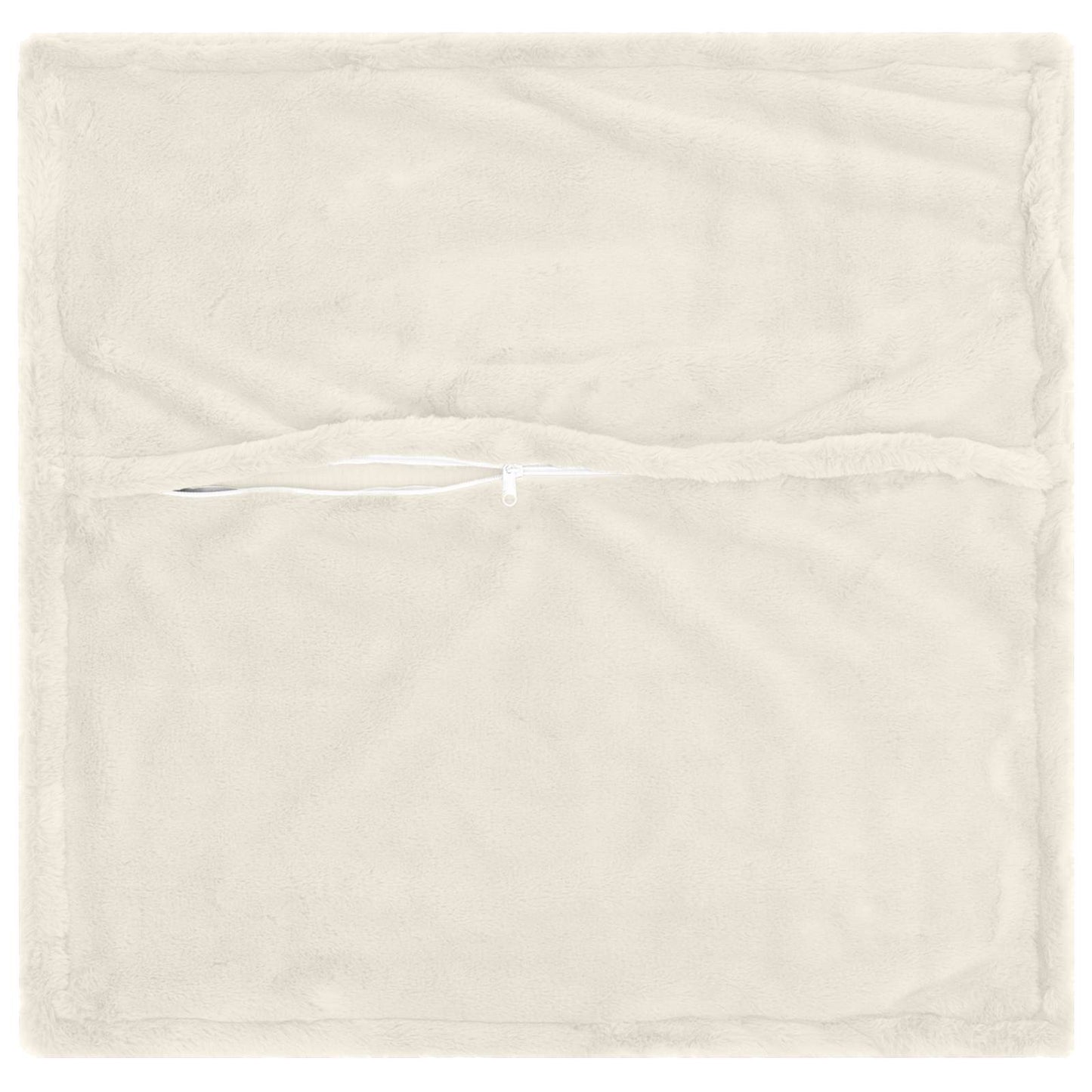 Pudebetræk 6 stk. HOUTEN Hvid 70 x 70 cm Faux Kanin Pels