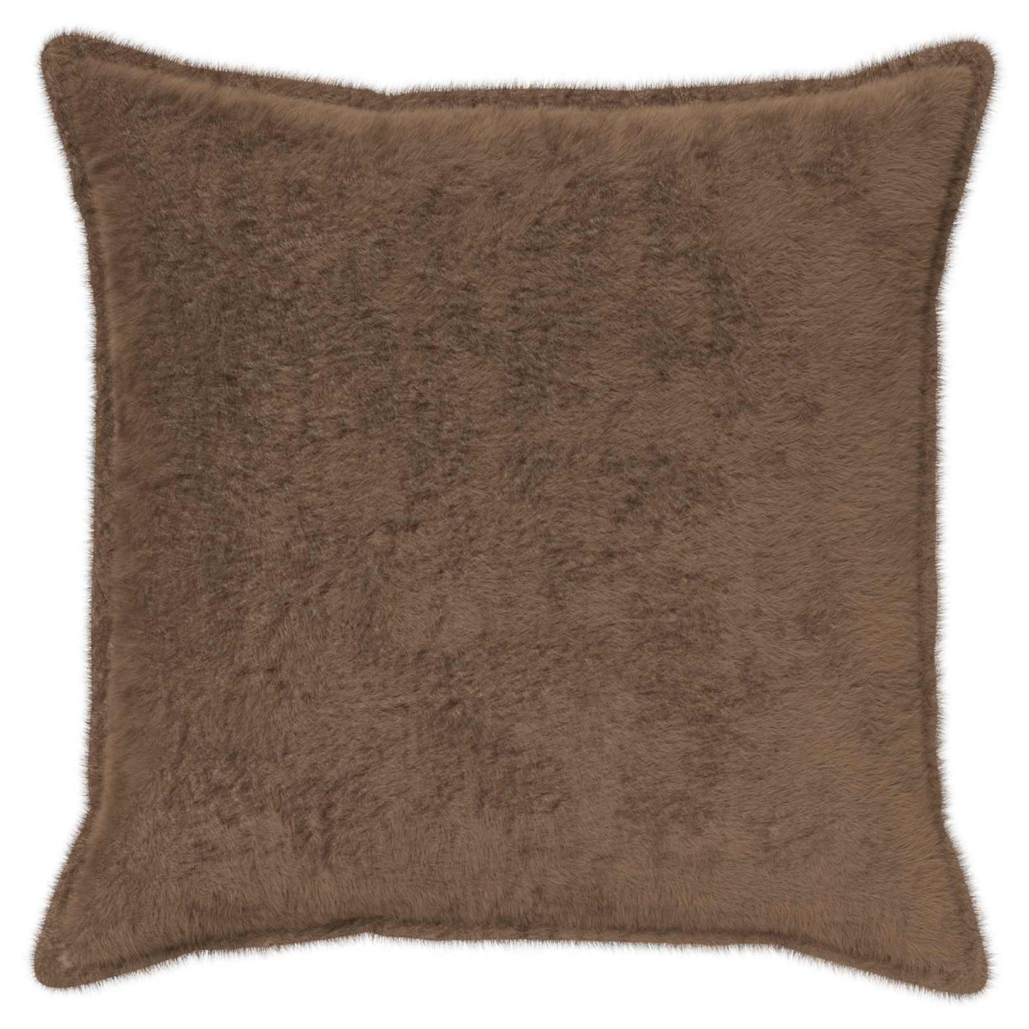 Pudebetræk 2 stk. HOUTEN Lys Brun 70 x 70 cm Faux Kanin Pels