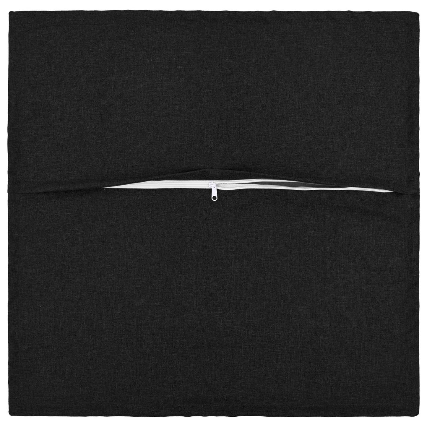Pudebetræk 2 pcs HOUTEN Sort 80 x 80 cm Faux Linned