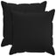 Pudebetræk 2 pcs HOUTEN Sort 80 x 80 cm Faux Linned