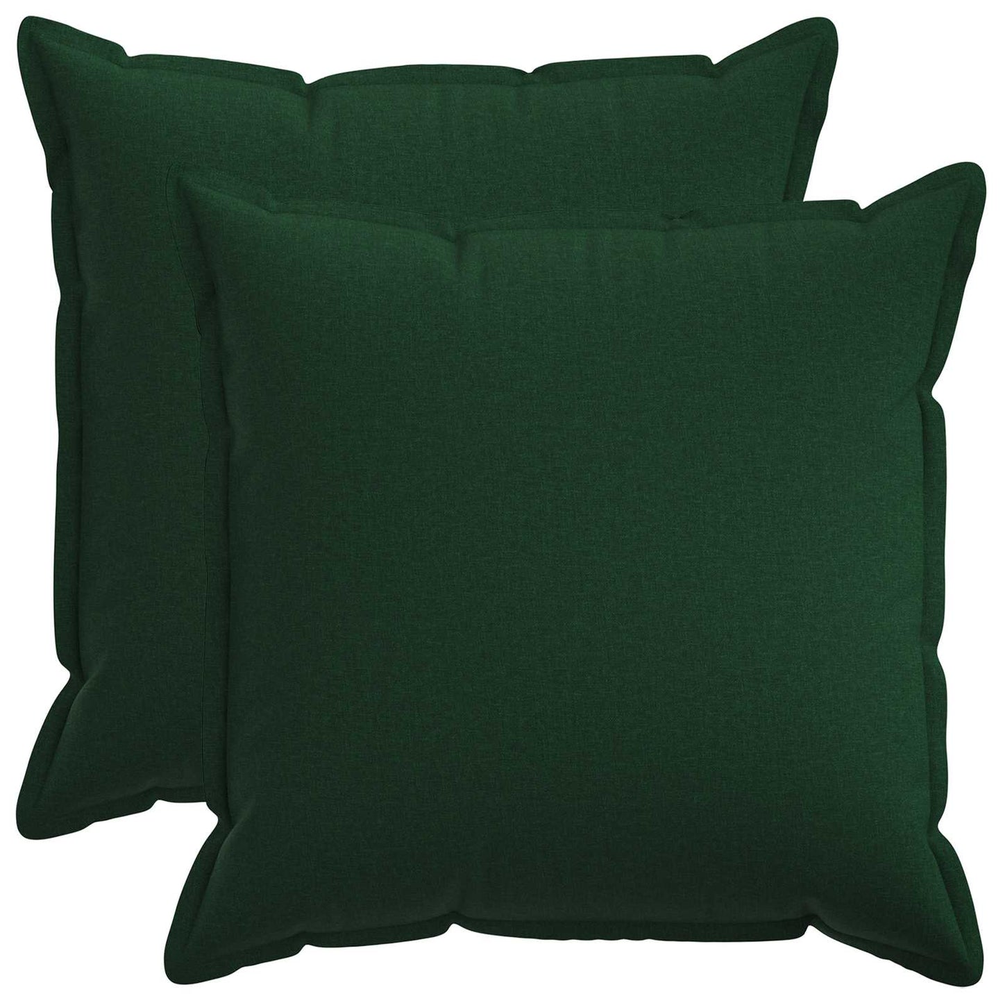Pudebetræk 2 pcs HOUTEN Mørkegrøn 80 x 80 cm Faux Linned