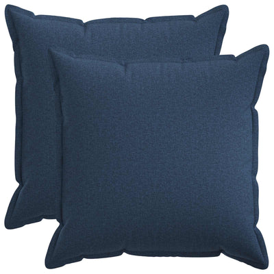Pudebetræk 2 pcs HOUTEN Blå 80 x 80 cm Faux Linned