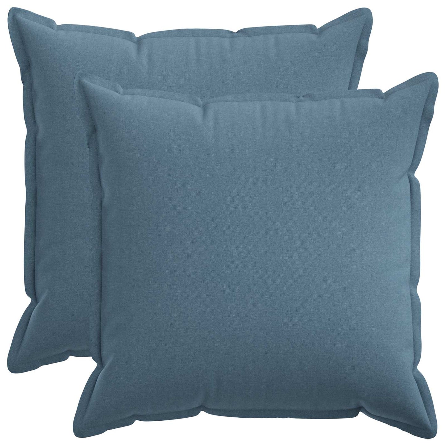 Pudebetræk 2 pcs HOUTEN Jeans blå 80 x 80 cm Faux Linned