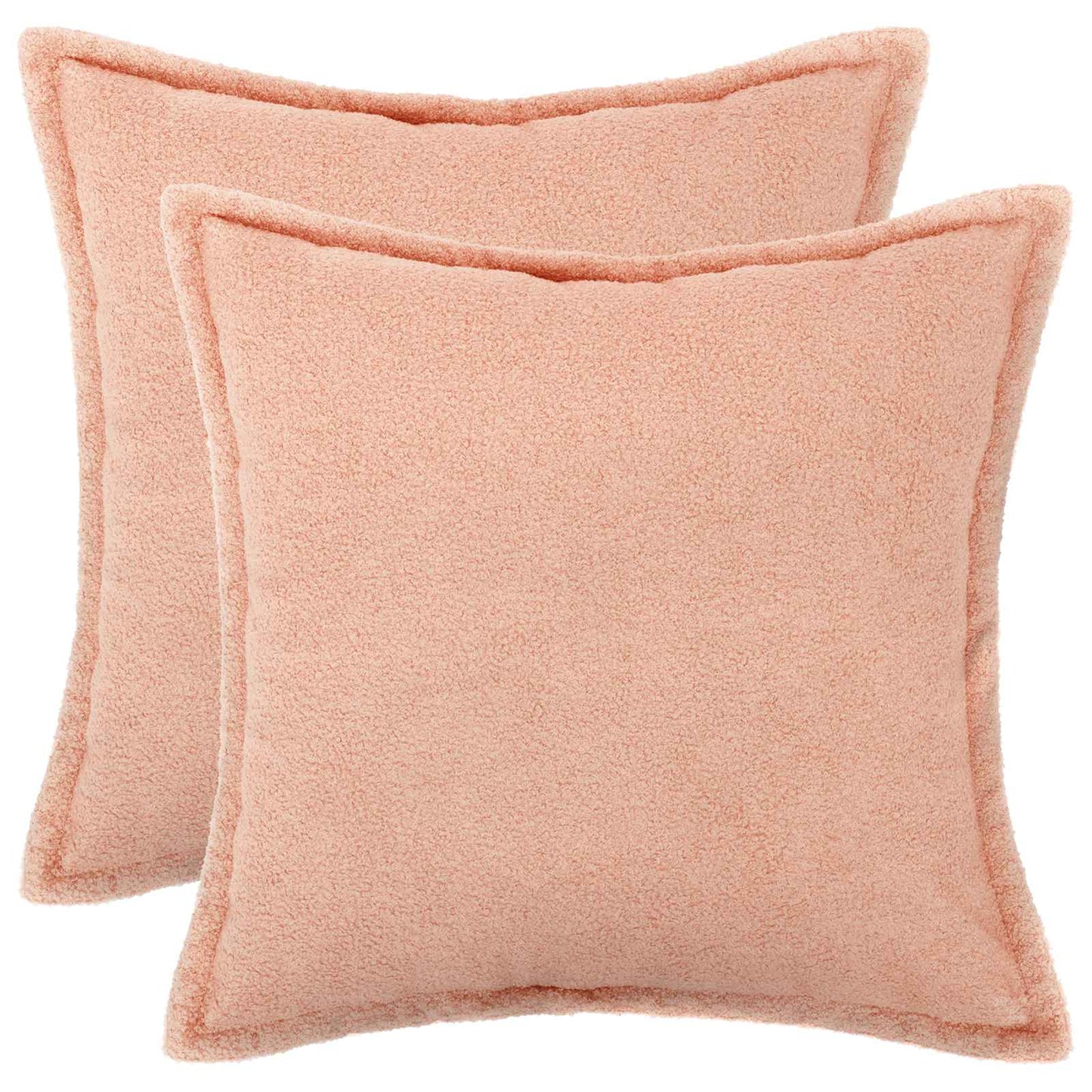 Pudebetræk 2 pcs HOUTEN Lyserød 80 x 80 cm Bouclé