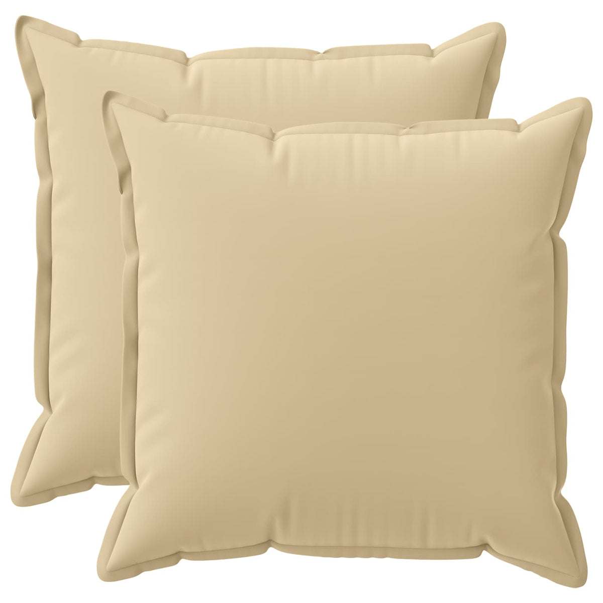 Pudebetræk 2 stk. HOUTEN Beige 80 x 80 cm Polyester