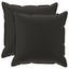 Pudebetræk 2 stk. HOUTEN Sort 80 x 80 cm Polyester