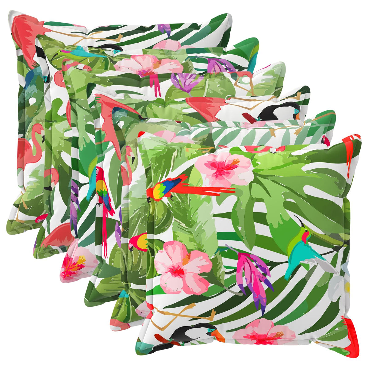 Pudebetræk 6 stk. HOUTEN Flerfarvet 80 x 80 cm Polyester