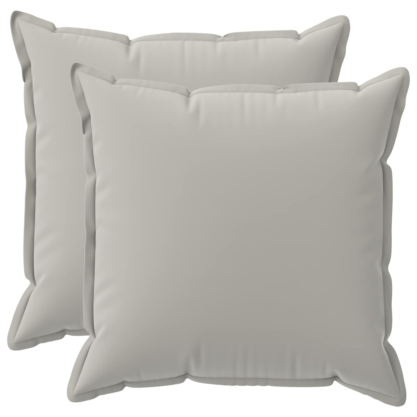 Pudebetræk 2 stk. HOUTEN Grå 80 x 80 cm Polyester