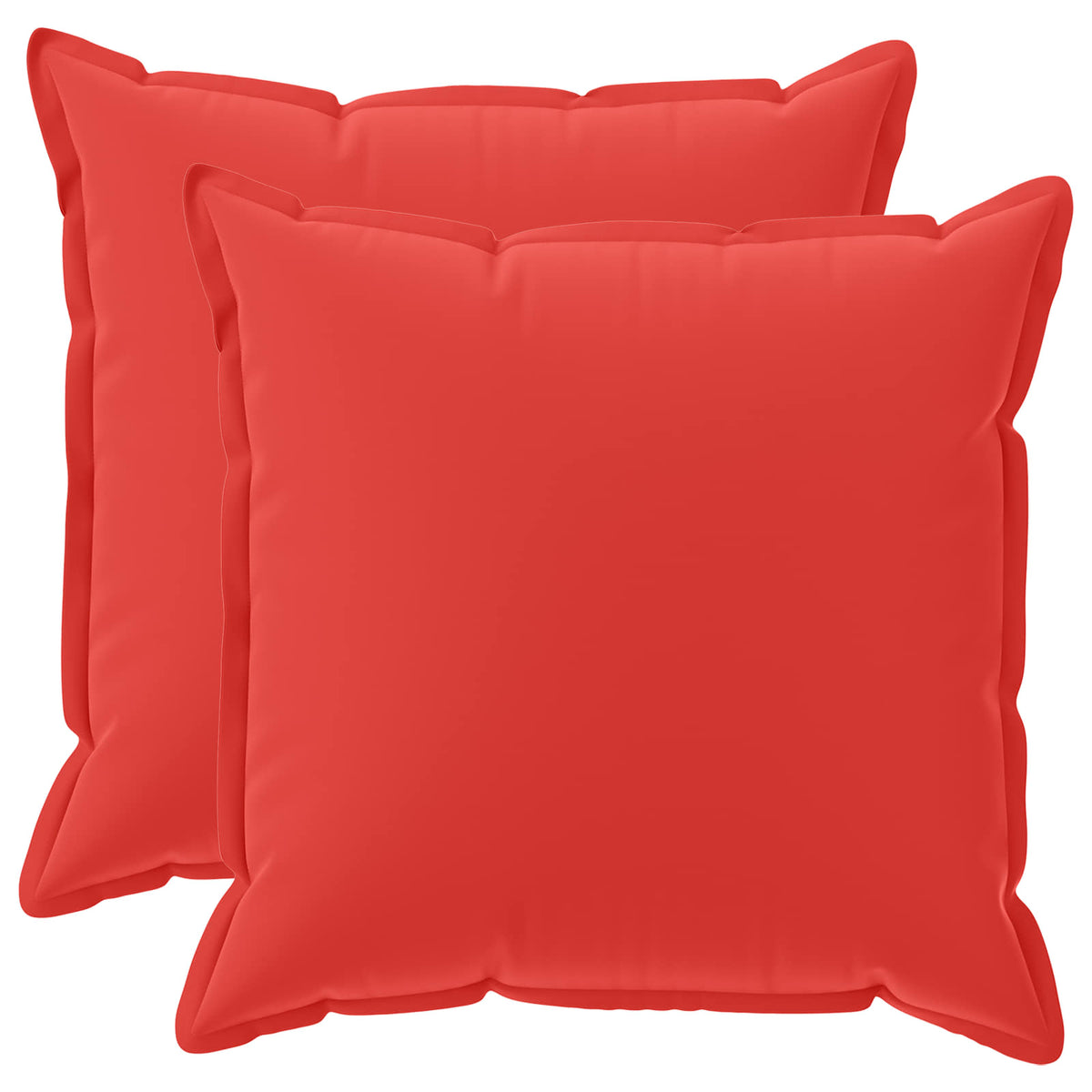Pudebetræk 2 stk. HOUTEN Rød 80 x 80 cm Polyester