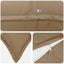 Pudebetræk 6 stk. HOUTEN Gråbrun 80 x 80 cm Polyester