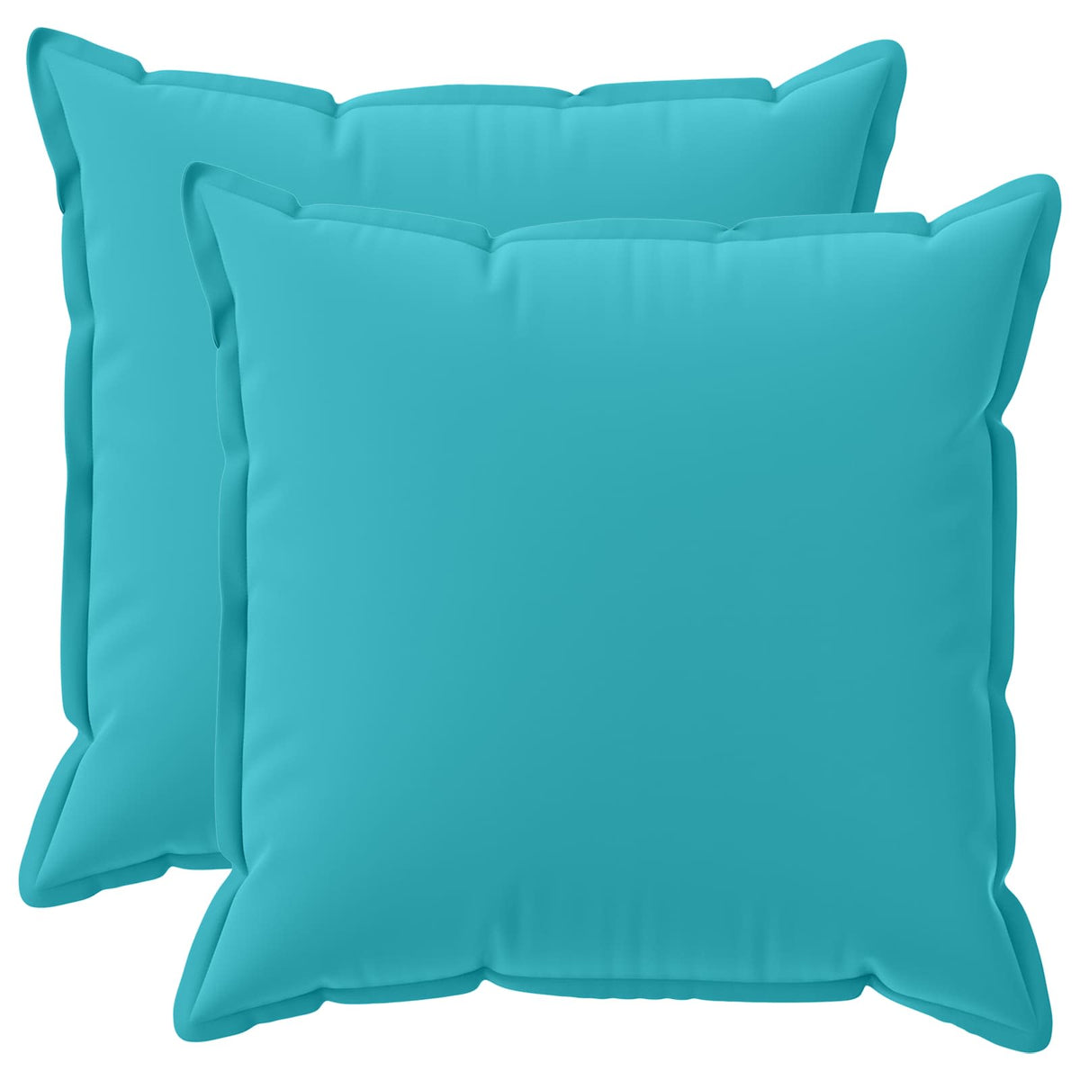 Pudebetræk 2 stk. HOUTEN Turkis 80 x 80 cm Polyester