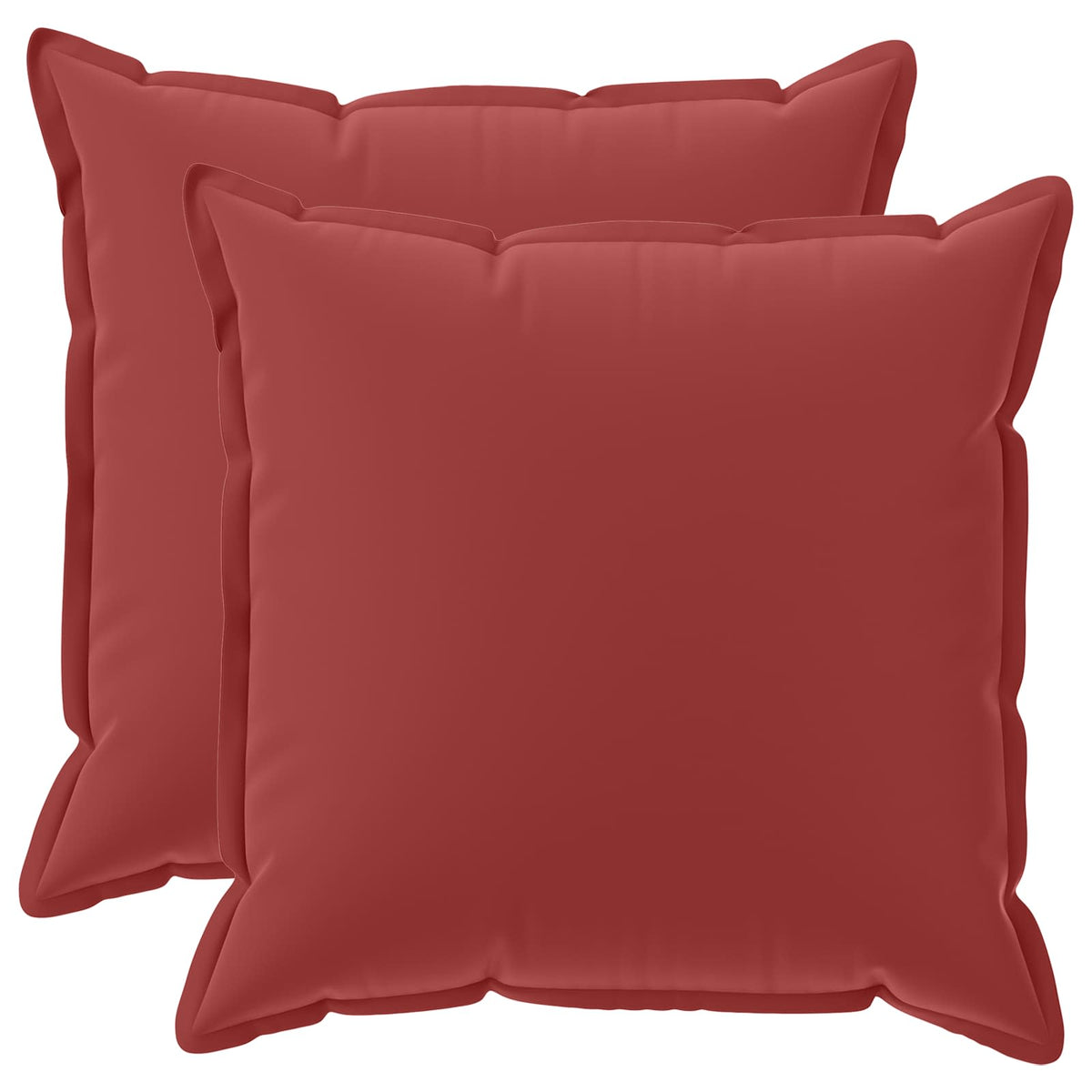 Pudebetræk 2 stk. HOUTEN Vinrød 80 x 80 cm Polyester