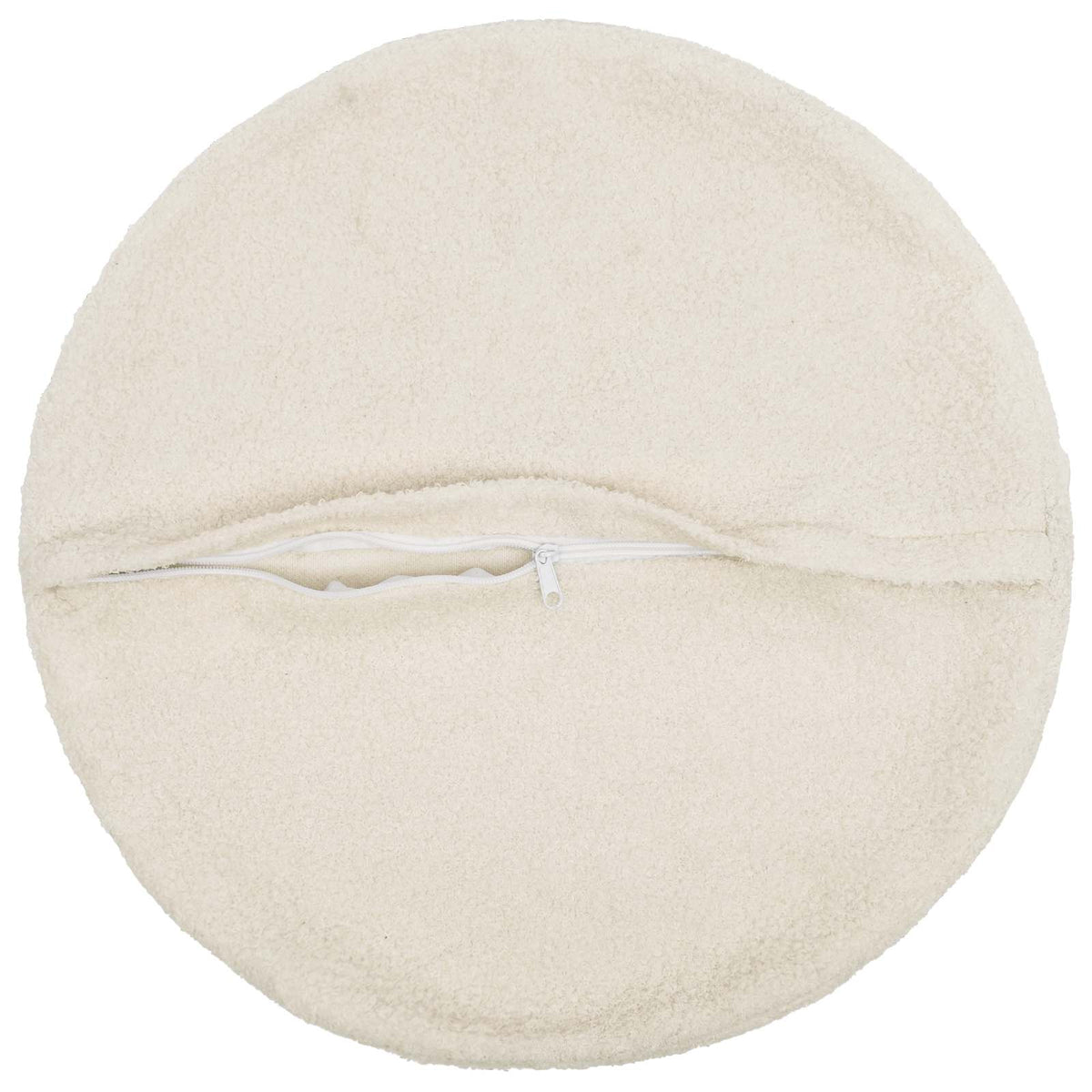Pudebetræk 6 pcs HEERLEN Cremefarvet Ø 30 cm Bouclé