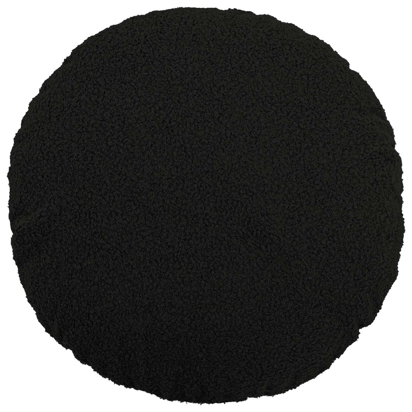 Pudebetræk 6 pcs HEERLEN Sort Ø 30 cm Bouclé