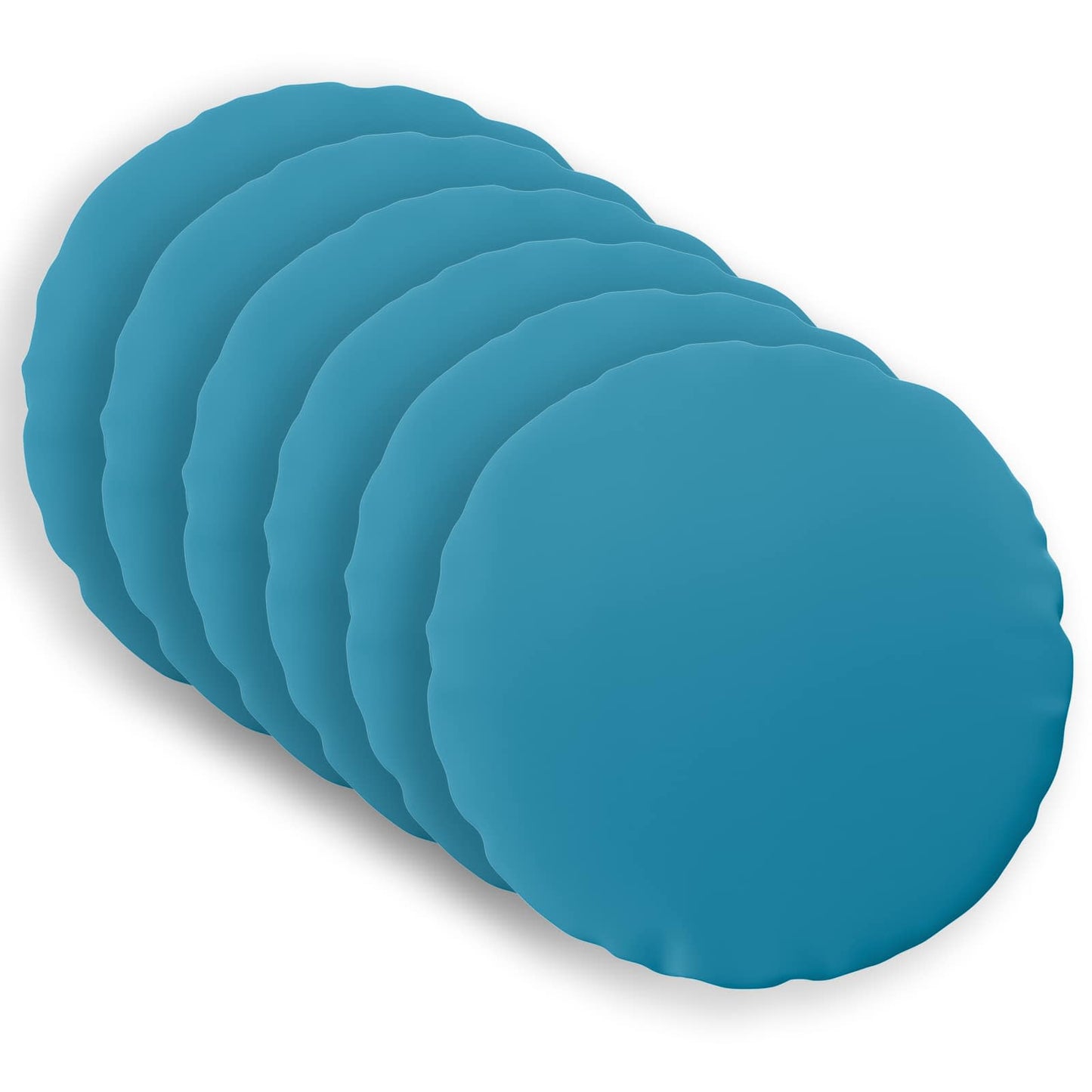 Pudebetræk 6 pcs HEERLEN Lyseblå Ø 30 cm Polyester