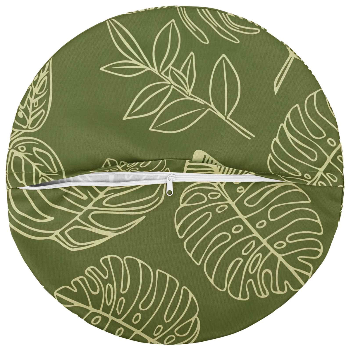 Pudebetræk 2 pcs HEERLEN Bladdesign Ø 30 cm Polyester