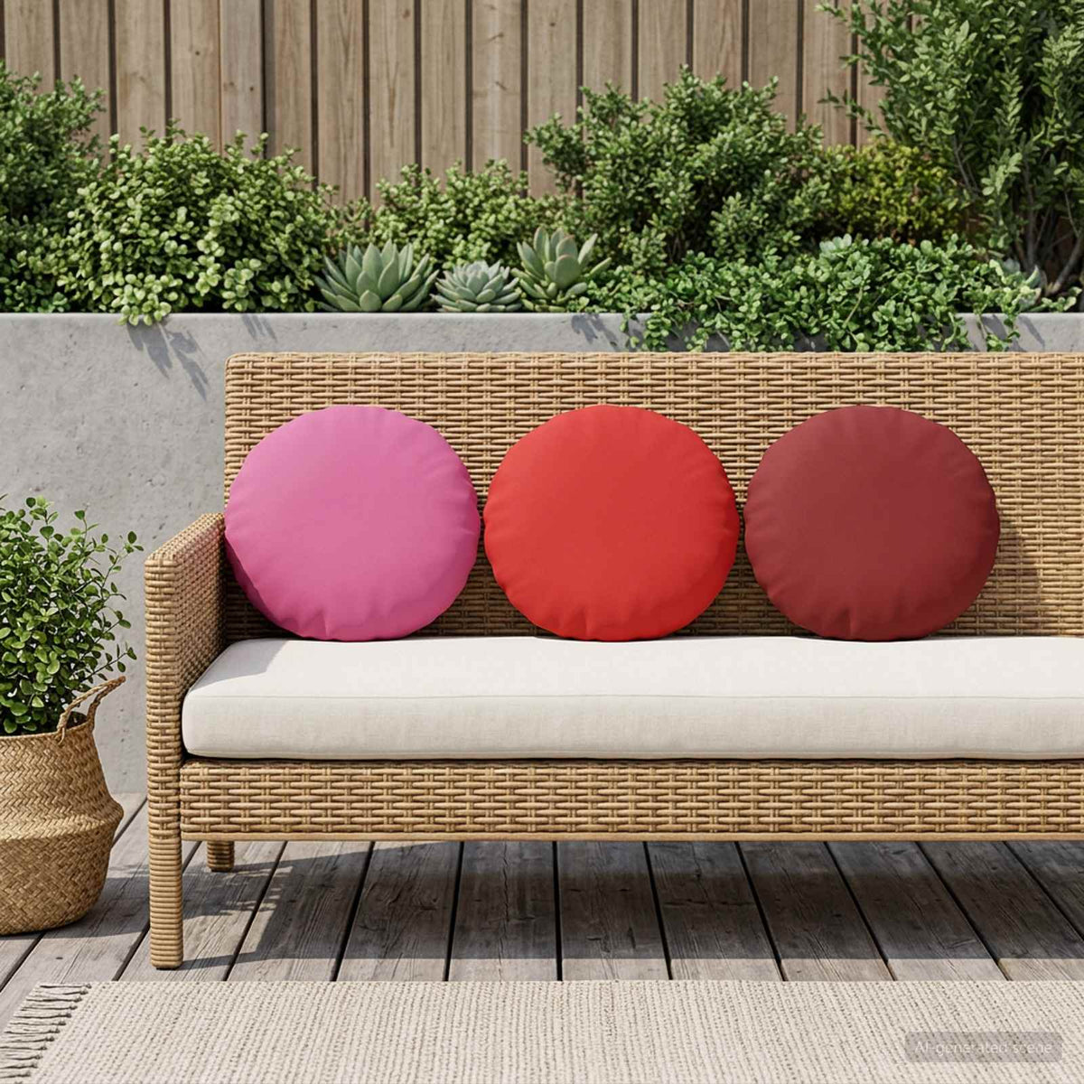 Pudebetræk 2 pcs HEERLEN Lyserød Ø 40 cm Polyester