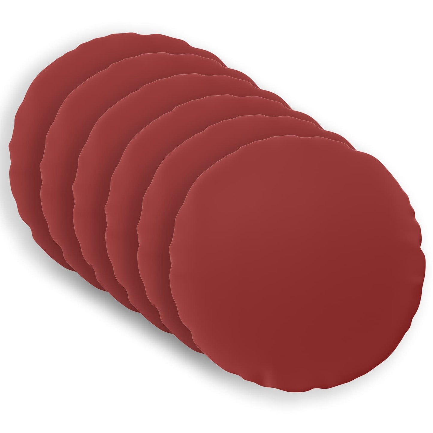 Pudebetræk 6 pcs HEERLEN Vinrød Ø 30 cm Polyester
