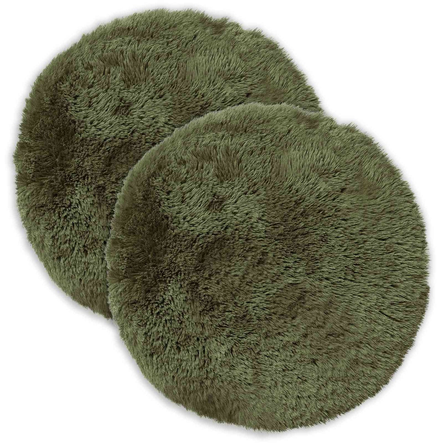 Pudebetræk 2 pcs HEERLEN Grøn Ø 30 cm PV Fleece