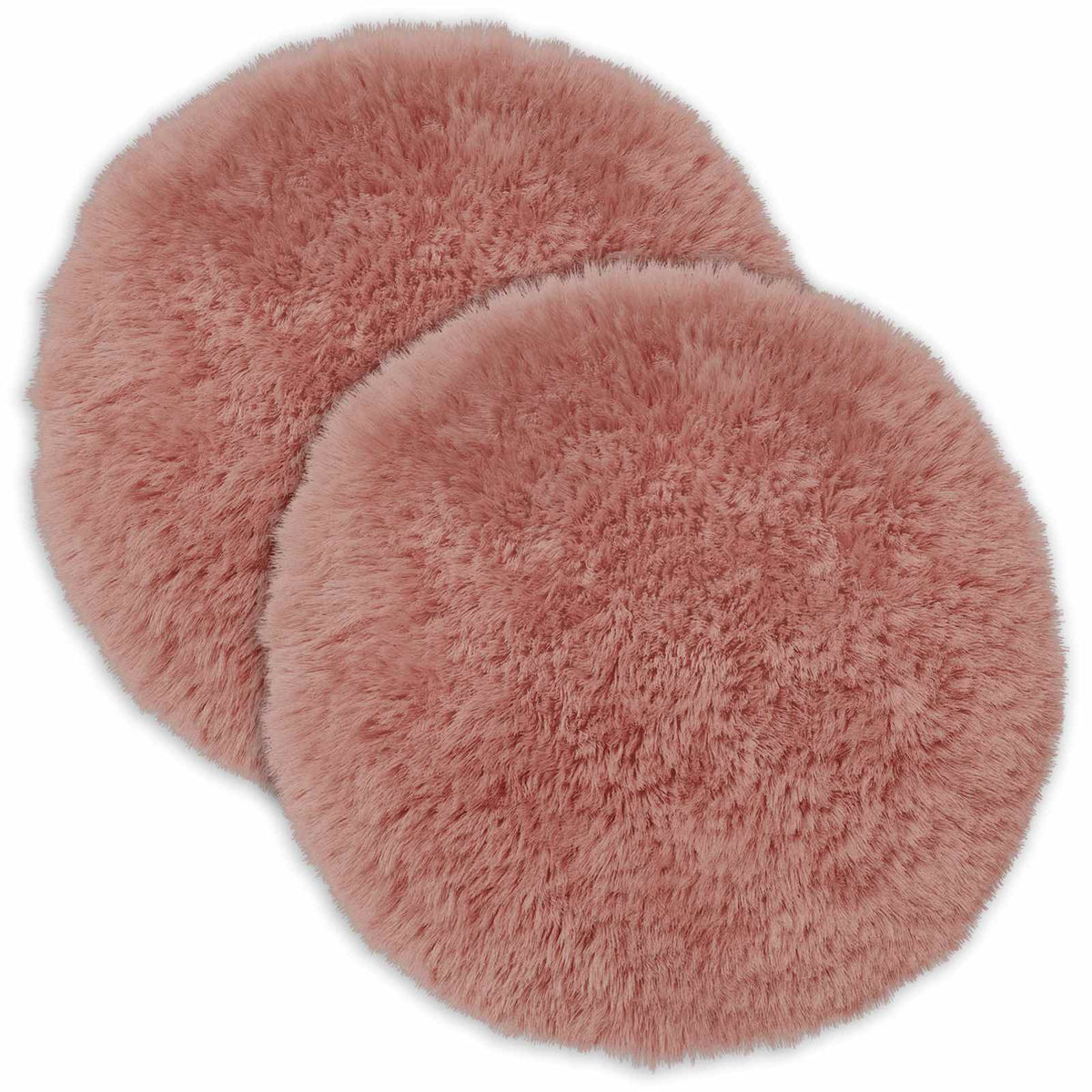 Pudebetræk 2 pcs HEERLEN Lyserød Ø 30 cm PV Fleece