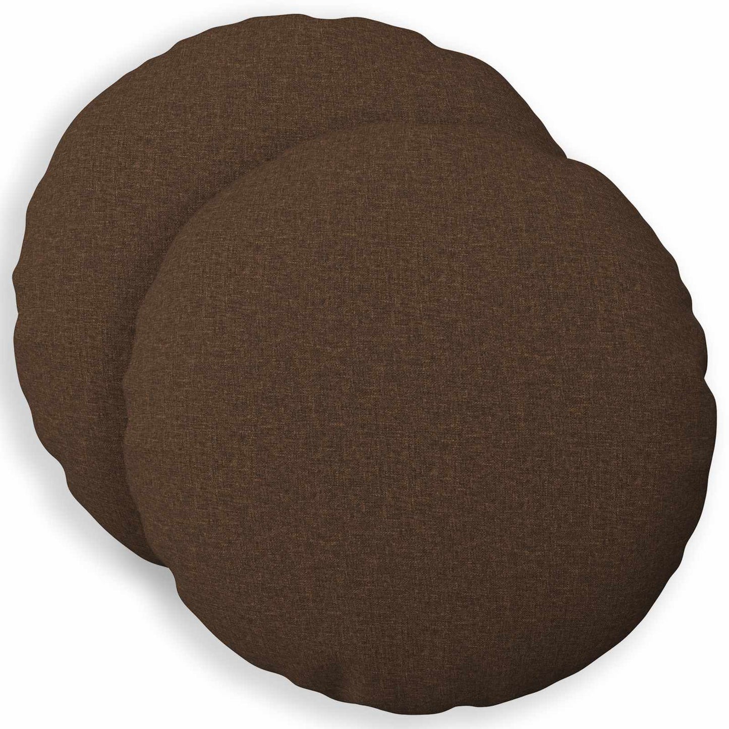 Pudebetræk 2 stk. HEERLEN Brun Ø 40 cm Stof