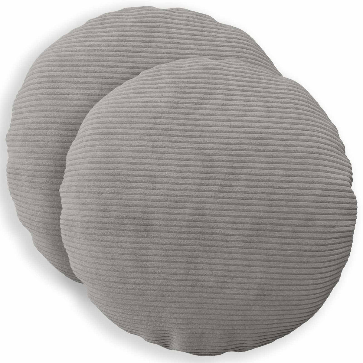 Pudebetræk 2 pcs HEERLEN Lysegrå Ø 40 cm cordfløjl
