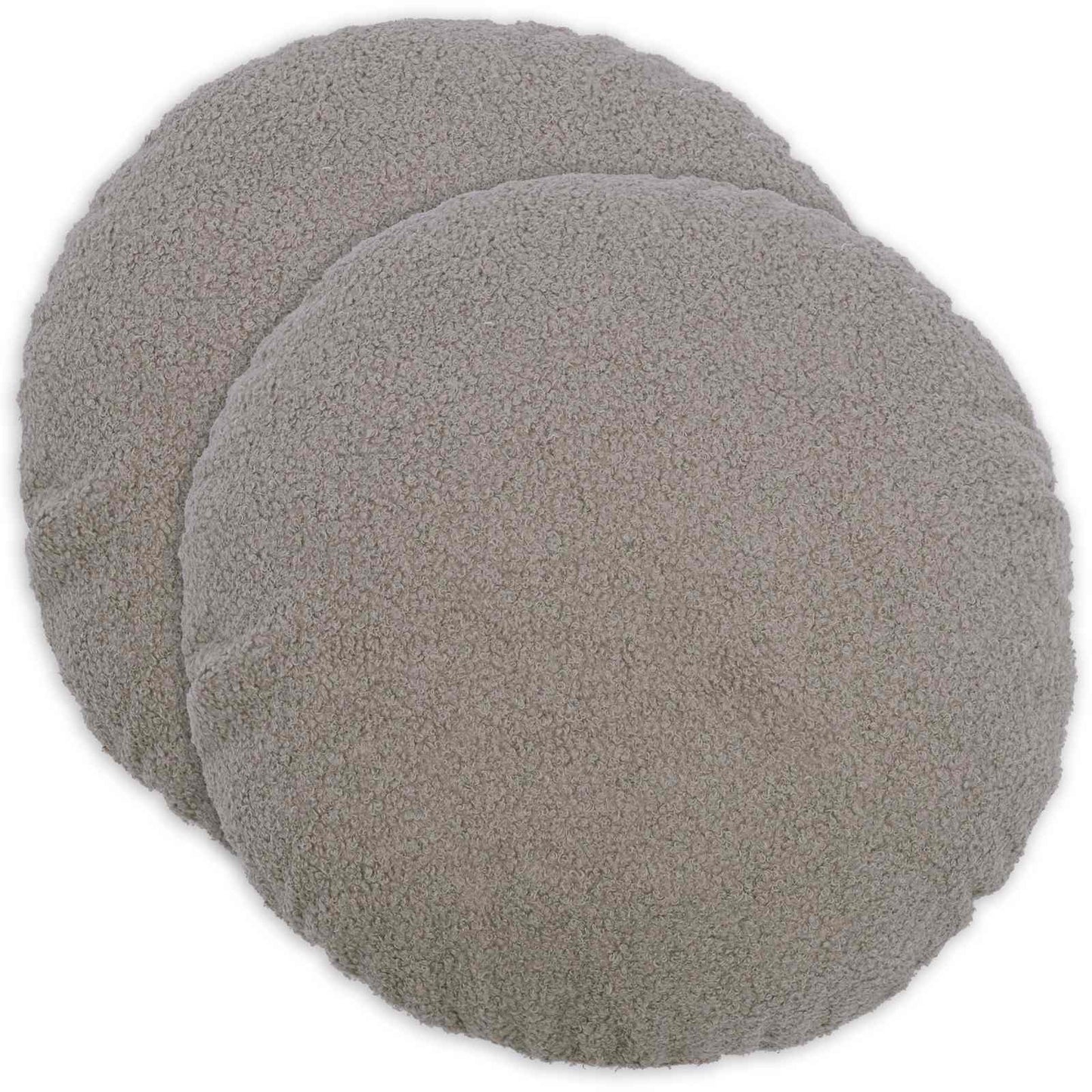 Pudebetræk 2 pcs HEERLEN Lysegrå Ø 40 cm Bouclé