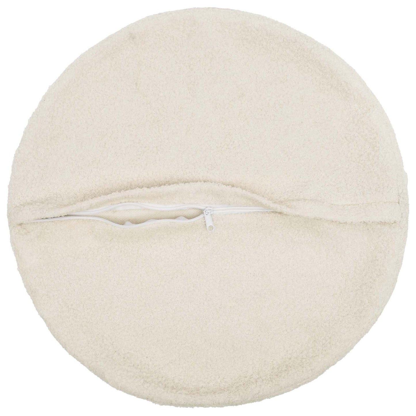 Pudebetræk 2 pcs HEERLEN Cremefarvet Ø 40 cm Bouclé