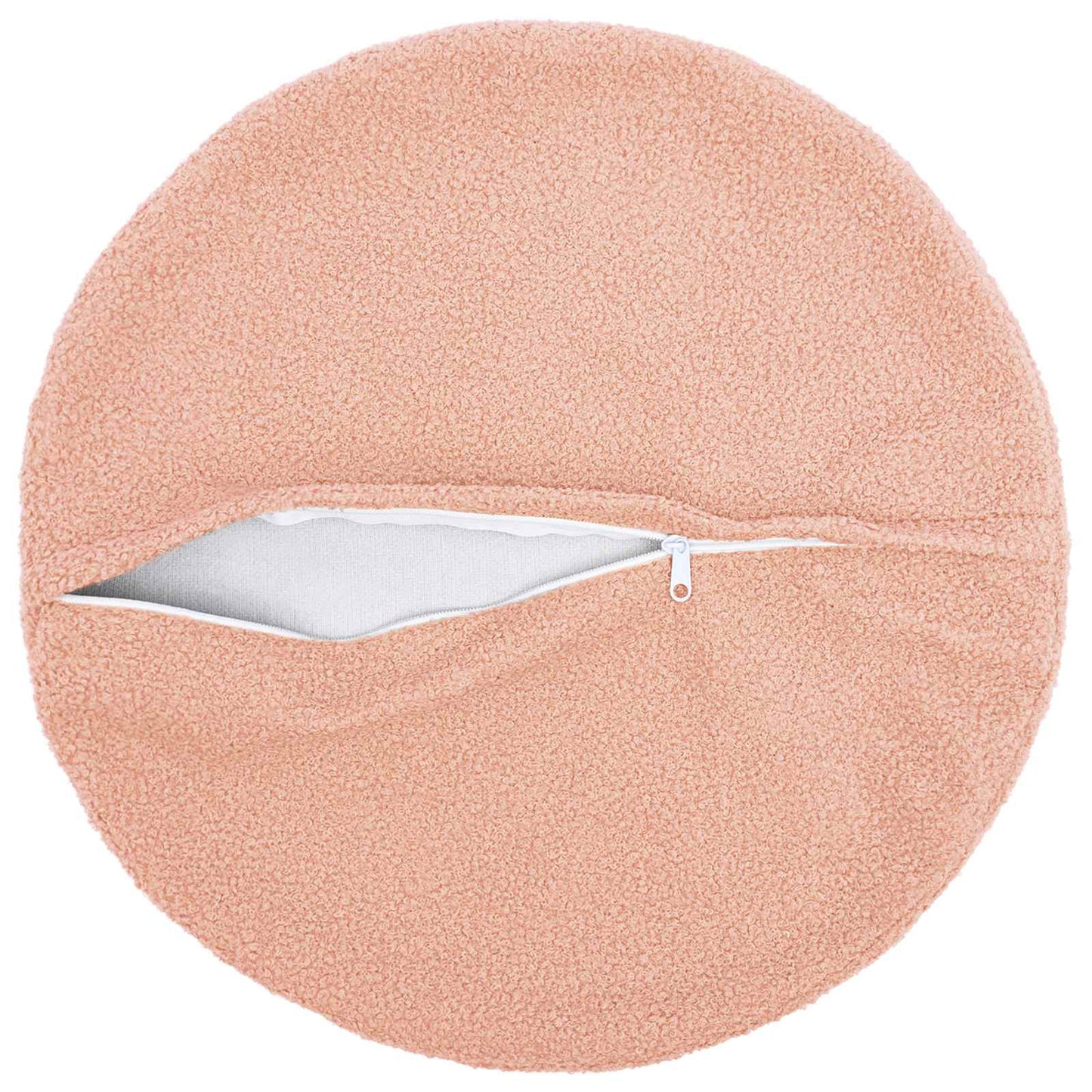 Pudebetræk 6 pcs HEERLEN Lyserød Ø 40 cm Bouclé