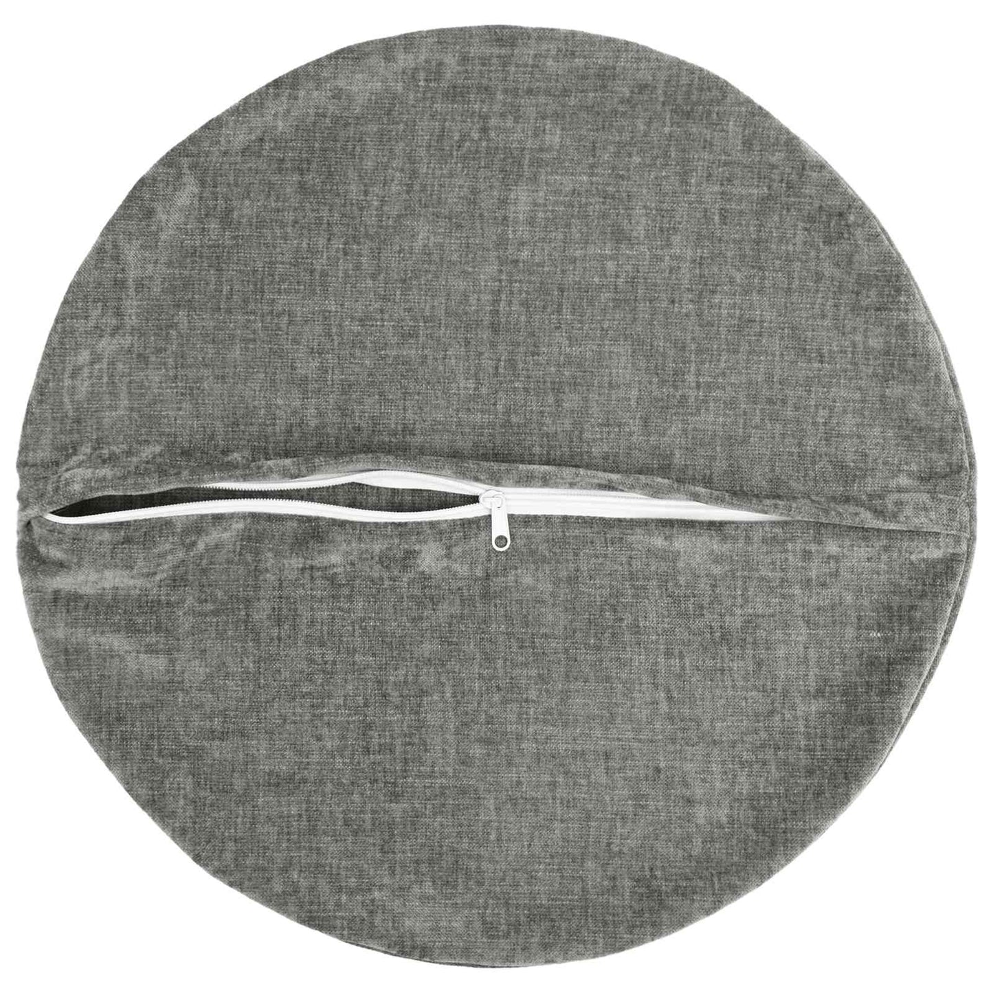 Pudebetræk 6 stk. HEERLEN Mørkegrå Ø 40 cm Chenille Stof