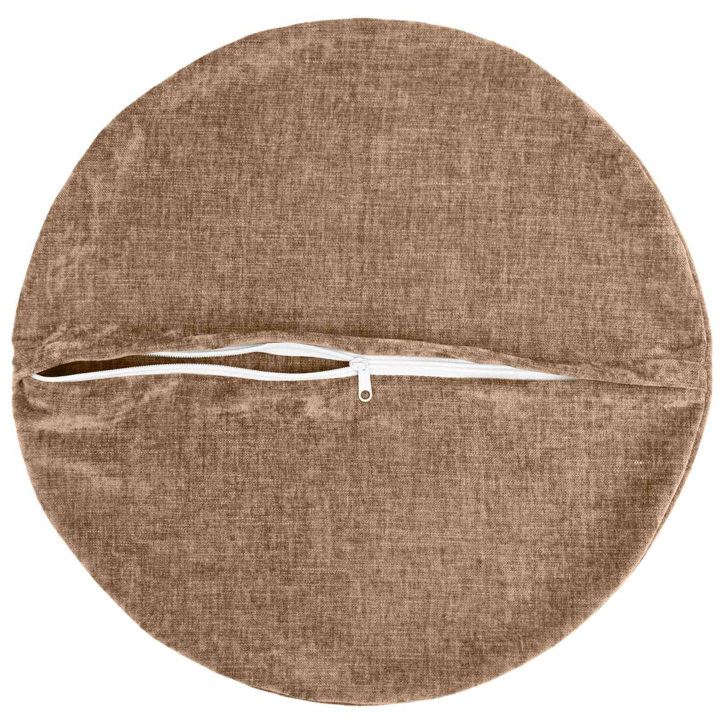 Pudebetræk 2 stk. HEERLEN Brun Ø 40 cm Chenille Stof