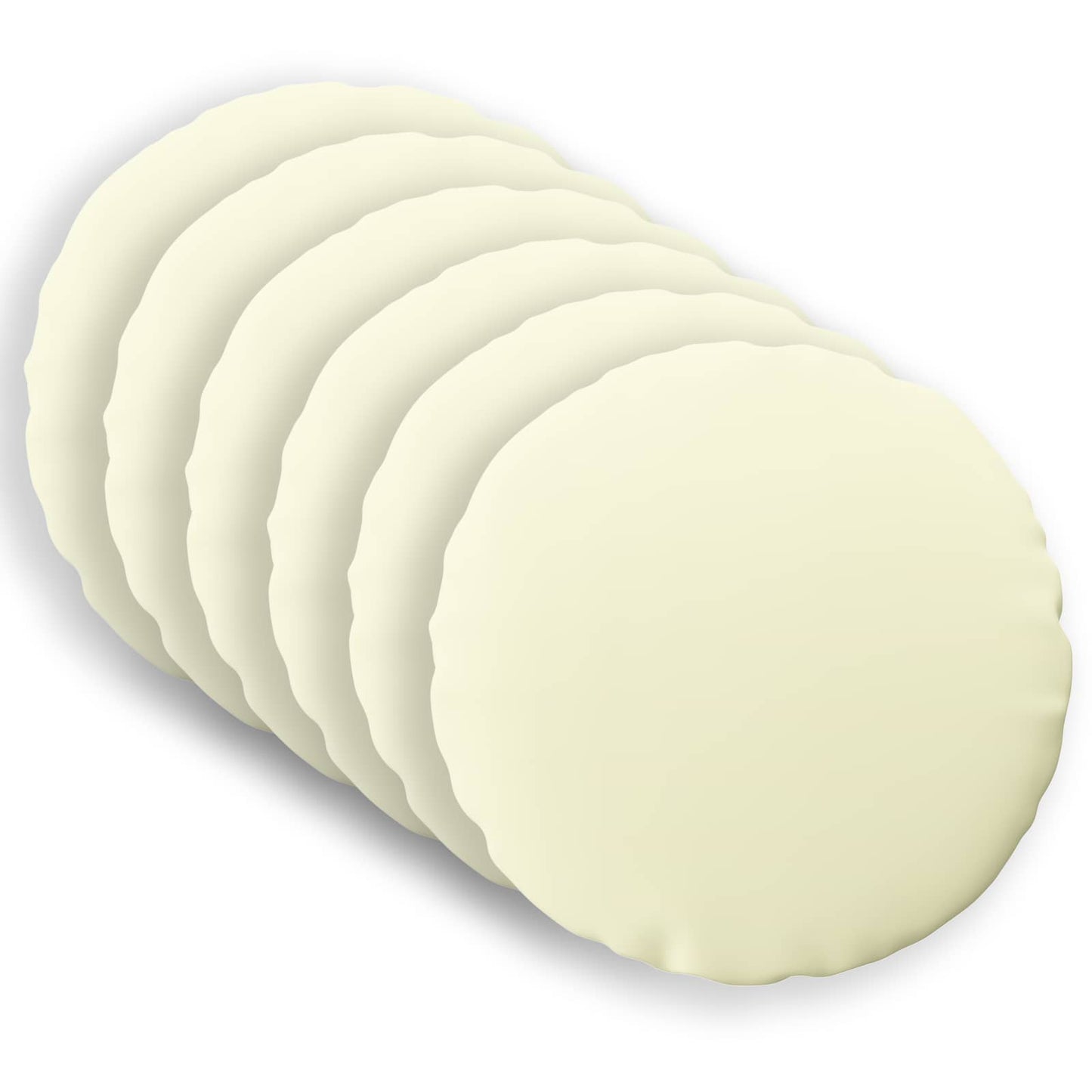 Pudebetræk 6 pcs HEERLEN Cremefarvet Ø 40 cm Polyester