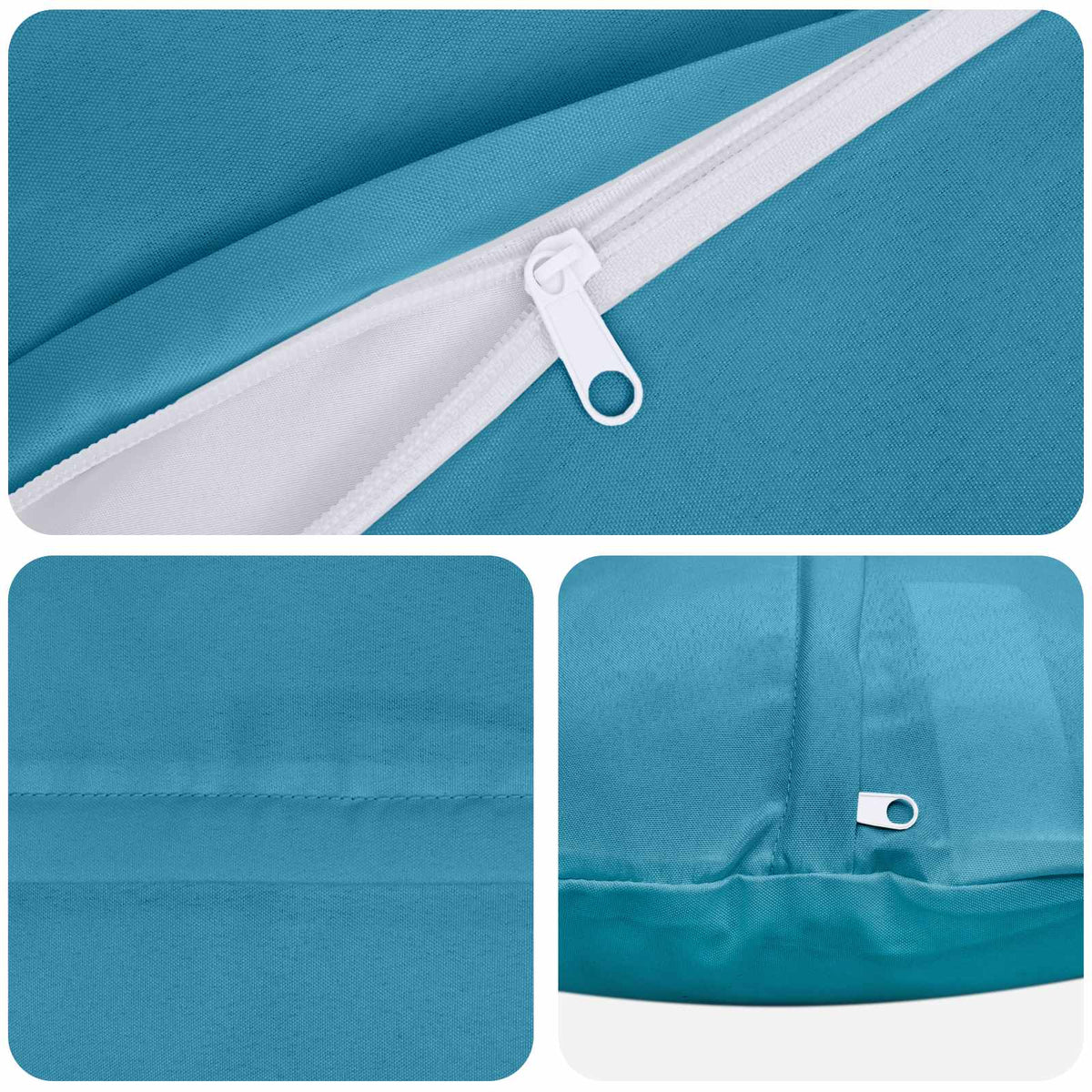 Pudebetræk 2 pcs HEERLEN Lyseblå Ø 40 cm Polyester