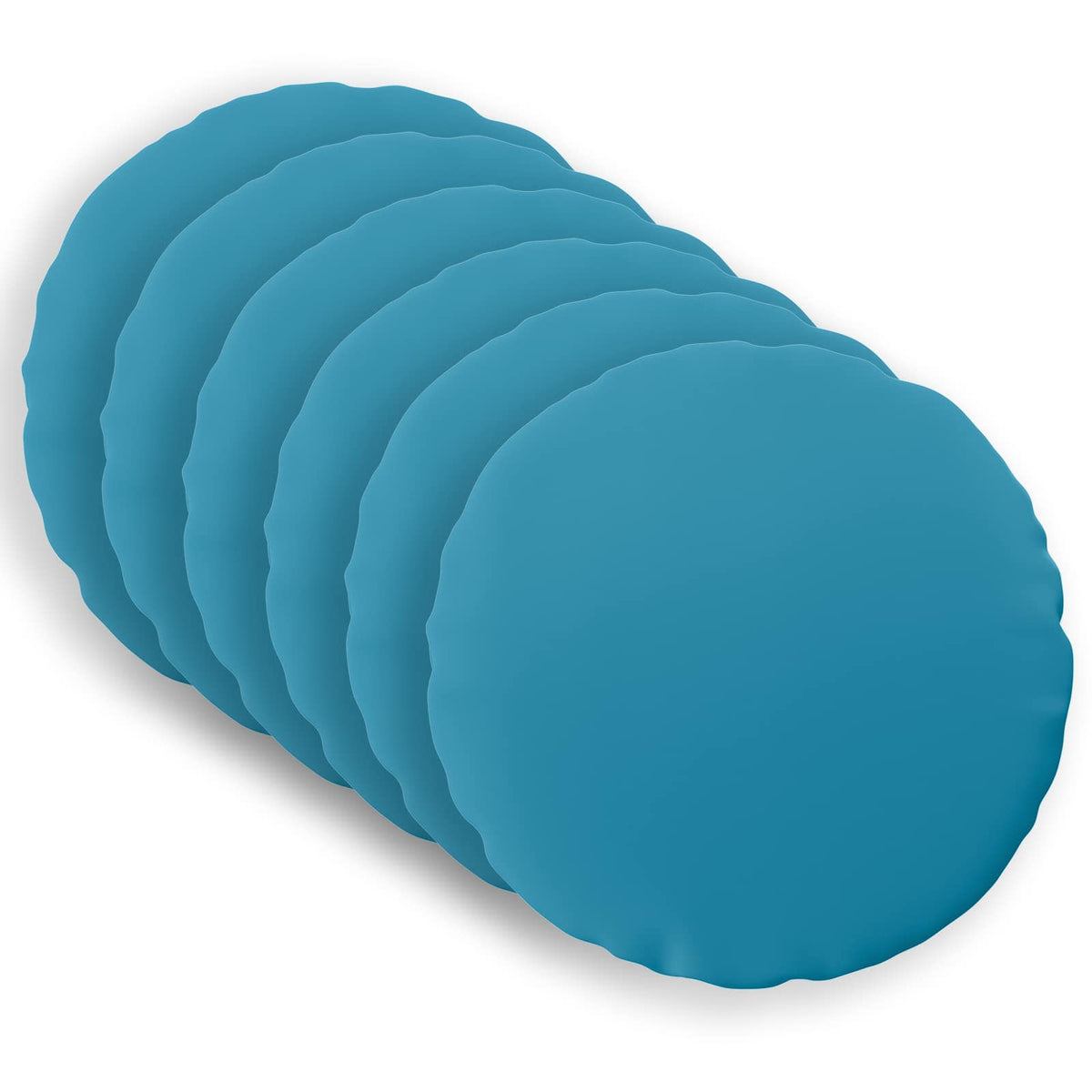 Pudebetræk 6 pcs HEERLEN Lyseblå Ø 40 cm Polyester