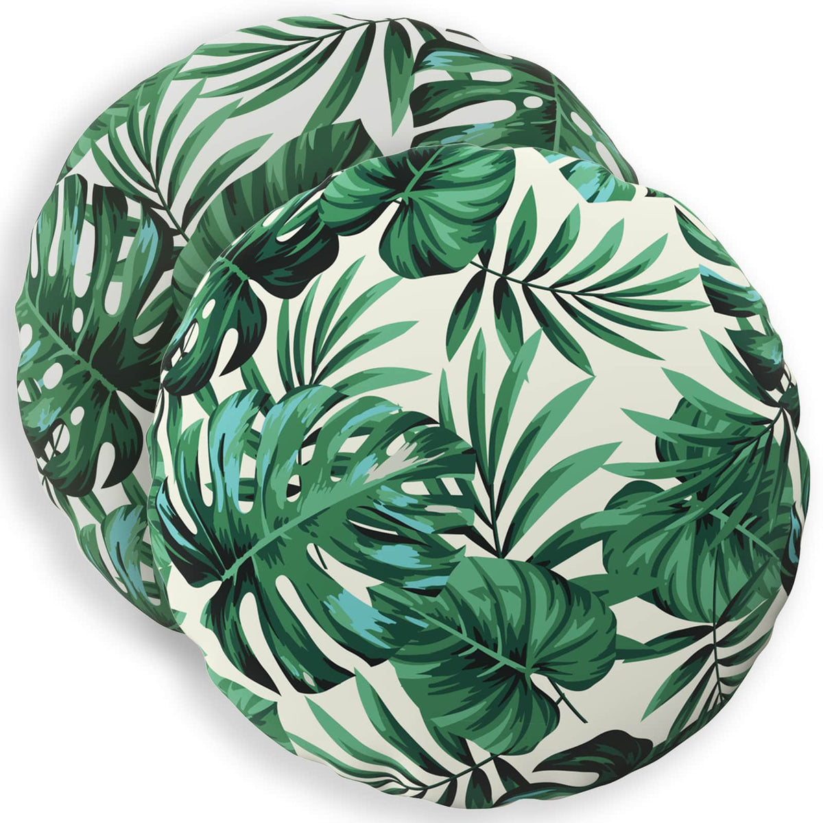 Pudebetræk 2 pcs HEERLEN Bladmønster Ø 40 cm Polyester