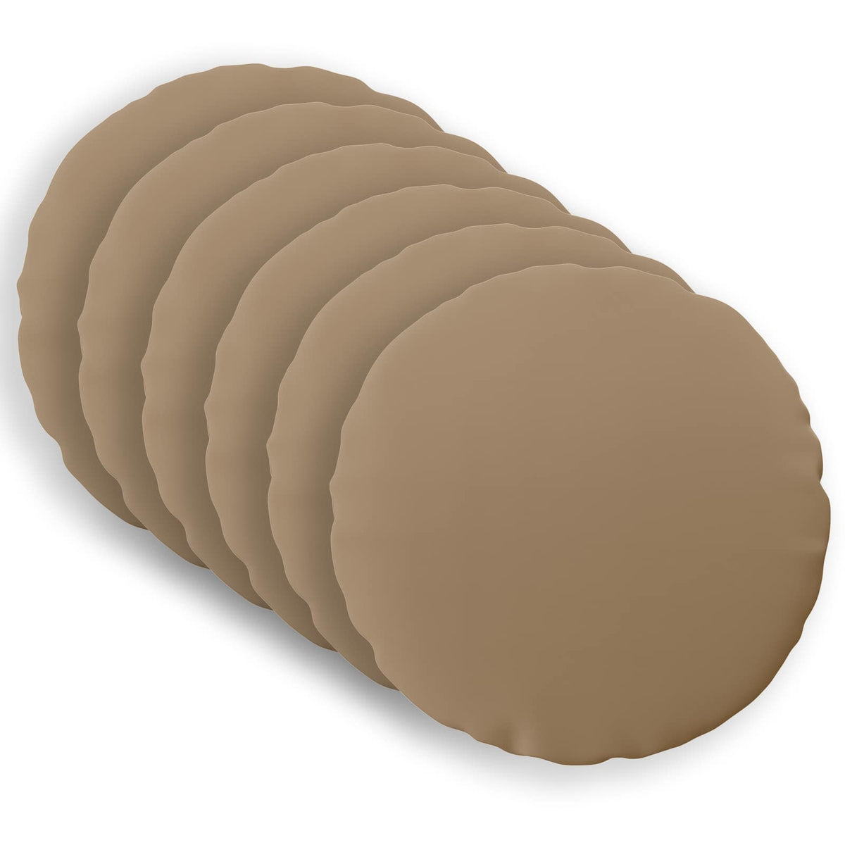Pudebetræk 6 stk. HEERLEN Gråbrun Ø 40 cm Polyester