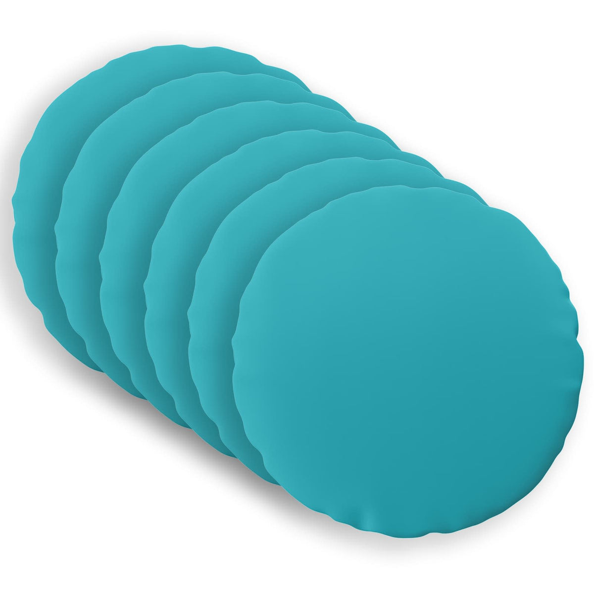 Pudebetræk 6 pcs HEERLEN Turkis Ø 40 cm Polyester