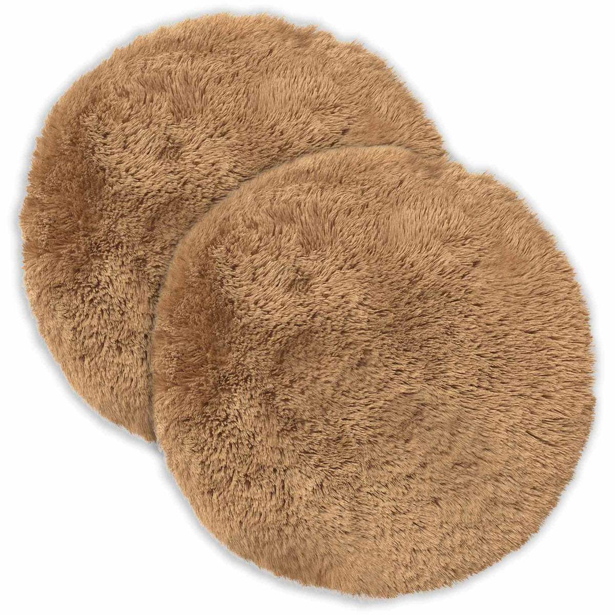 Pudebetræk 2 pcs HEERLEN Gråbrun Ø 40 cm PV Fleece
