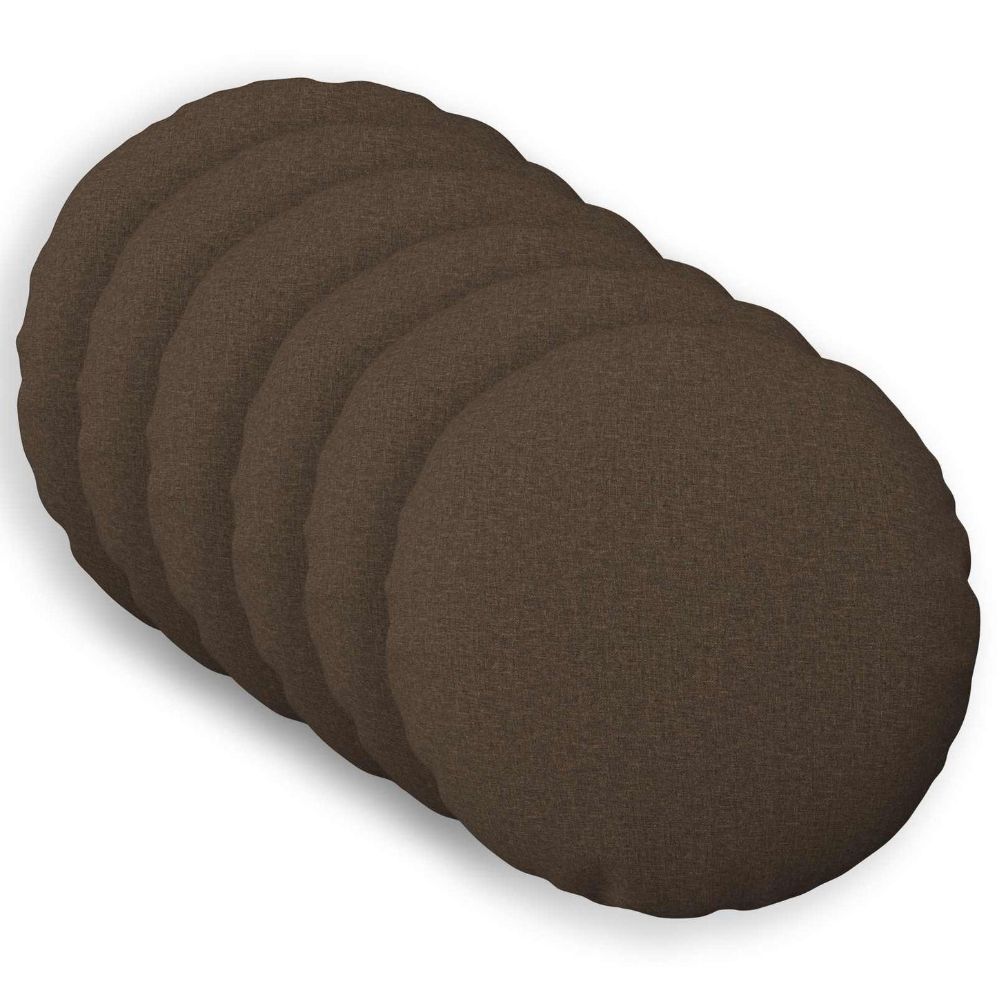 Pudebetræk 6 stk. HEERLEN Gråbrun Ø 50 cm Stof